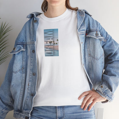 Sunset Pool Photo Tee – Summer Beach Resort  T-Shirt