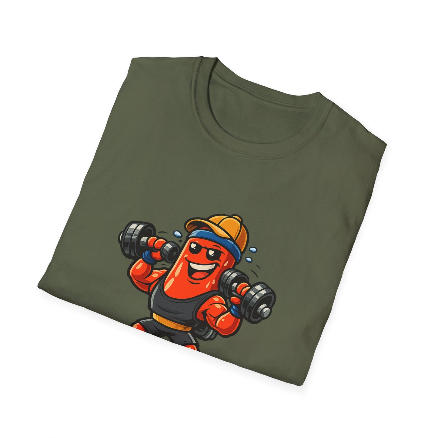 Strong Enough T-Shirt – Cute Dumbbell Gym Graphic Lightweight Cotton Tee