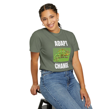 Adapt & Change T-Shirt — Chameleon Graphic Tee for Growth & Motivation