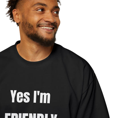 Yes I'm Friendly Dog Graphic Tee — Funny Dachshund Sunglasses T-Shirt