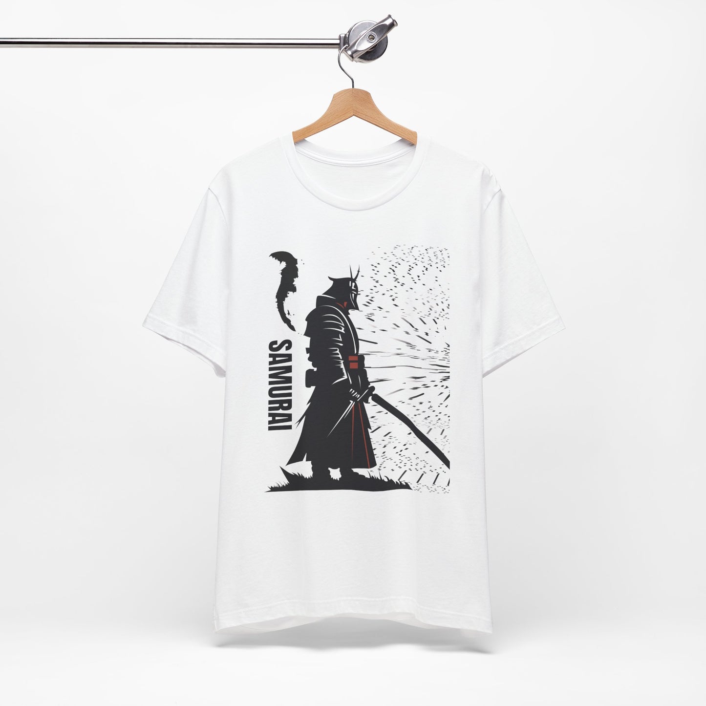 Samurai Graphic Tee - Katana Warrior Silhouette T-Shirt