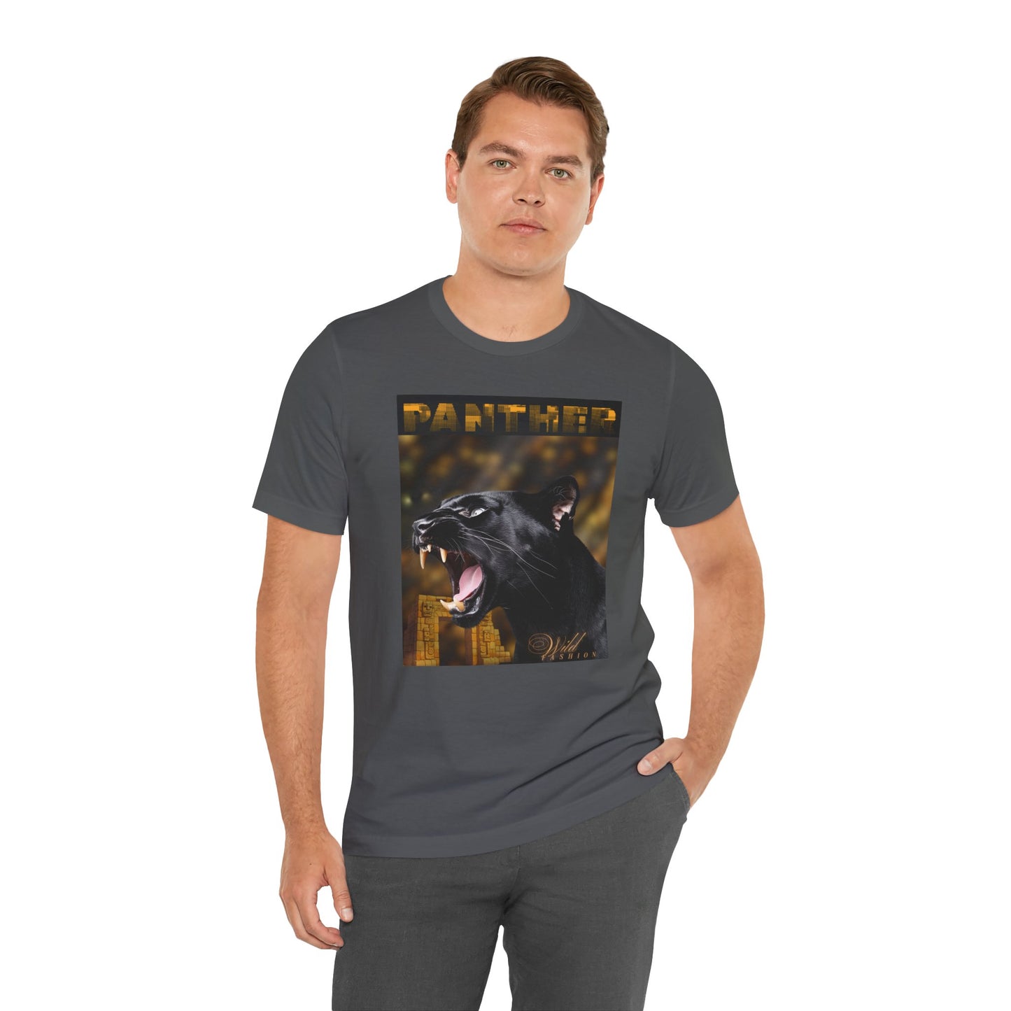Panther Roar Graphic Tee – Black Panther Animal Wildlife T-Shirt