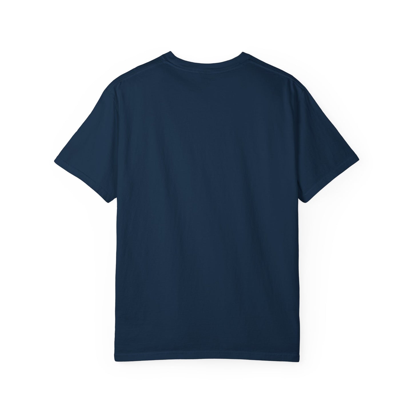 Adventure First Graphic Tee — Hiking Backpacker Badge Shirt