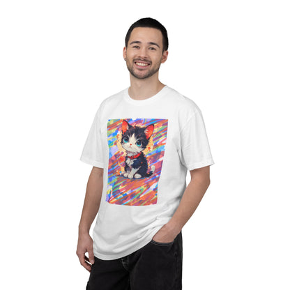 Cute Kawaii Kitten T-Shirt — Colorful Anime Cat Graphic Tee