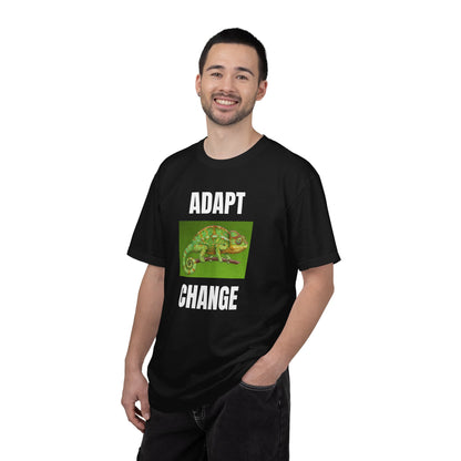 Adapt & Change T-Shirt — Chameleon Graphic Tee for Growth & Motivation