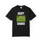 Adapt & Change Black T-Shirt — Chameleon Graphic Tee for Growth & Motivation