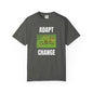 Adapt & Change Graphite T-Shirt — Chameleon Graphic Tee for Growth & Motivation