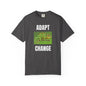Adapt & Change Grey T-Shirt — Chameleon Graphic Tee for Growth & Motivation
