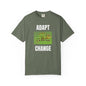 Adapt & Change Moss green T-Shirt — Chameleon Graphic Tee for Growth & Motivation