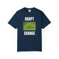 Adapt_Change_Navy_Blue_T-Shirt_Chameleon_Graphic_Tee_for_Growth_Motivation
