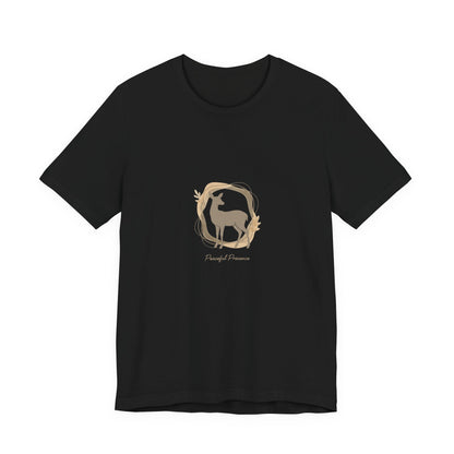 BLACK_Minimal_Deer_Silhouette_Tee_neutral_animal_spots_quiet_nature_pattern