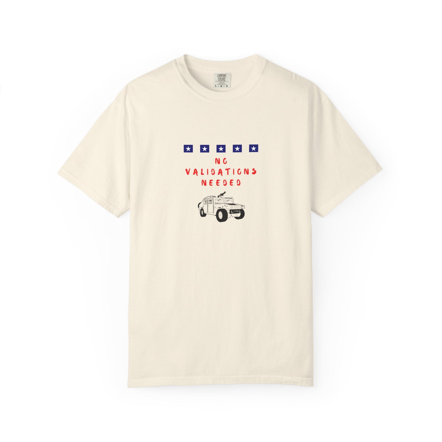 Beige t-shirt with graphic design No validations Needed