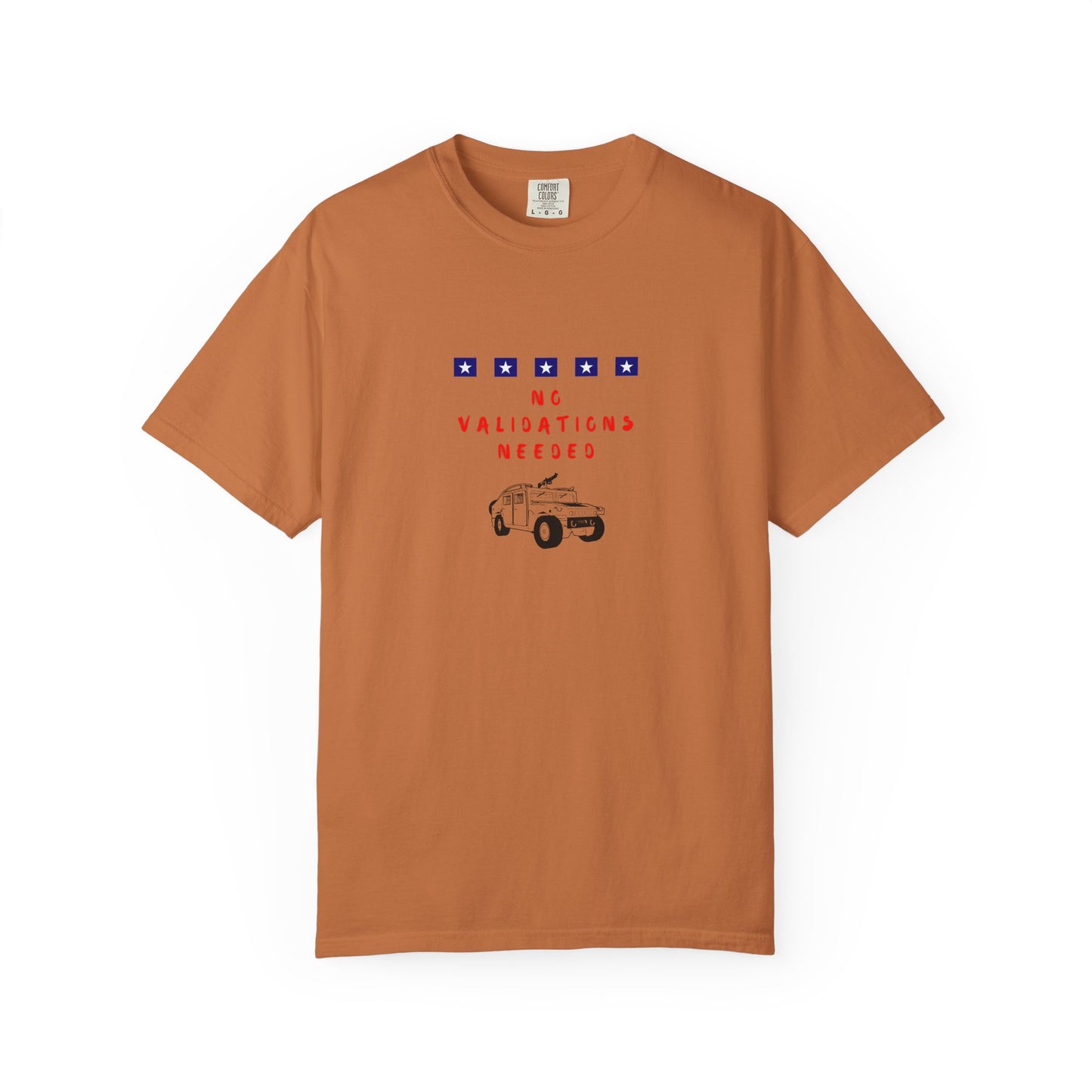 Brown  t-shirt with graphic design No validations Needed