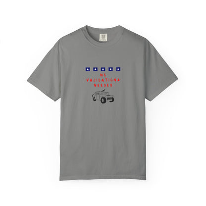 Dark Gray  t-shirt with graphic design No validations Needed