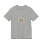 GRAY NATURAL BLACK_Minimal_Deer_Silhouette_Tee_neutral_animal_spots_quiet_nature_pattern