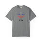 Gray t-shirt with graphic design No validations Needed