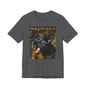 Grey  t-shirt with a panther graphic and 'Panther' 