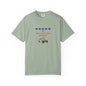 Light green  t-shirt with graphic design No validations Needed