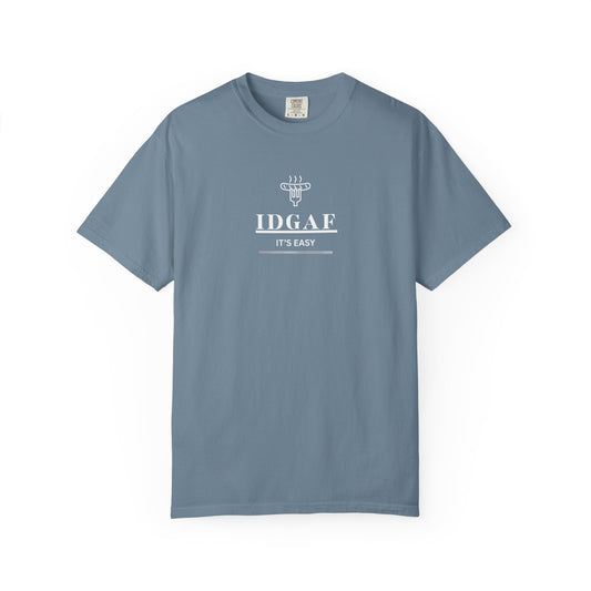 Light grey  T-shirt IDGAF sausage 