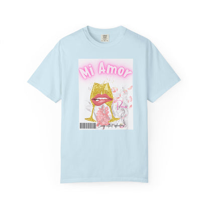 Mi Amor light blue t-shirt fashion 