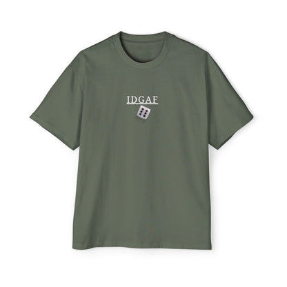 Military green T-shirt IDGAF