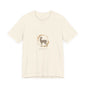 NATURAL BLACK_Minimal_Deer_Silhouette_Tee_neutral_animal_spots_quiet_nature_pattern