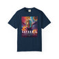 Navy Blue Euphoria Psychedelic Art T-Shirt- Music festivals 2026