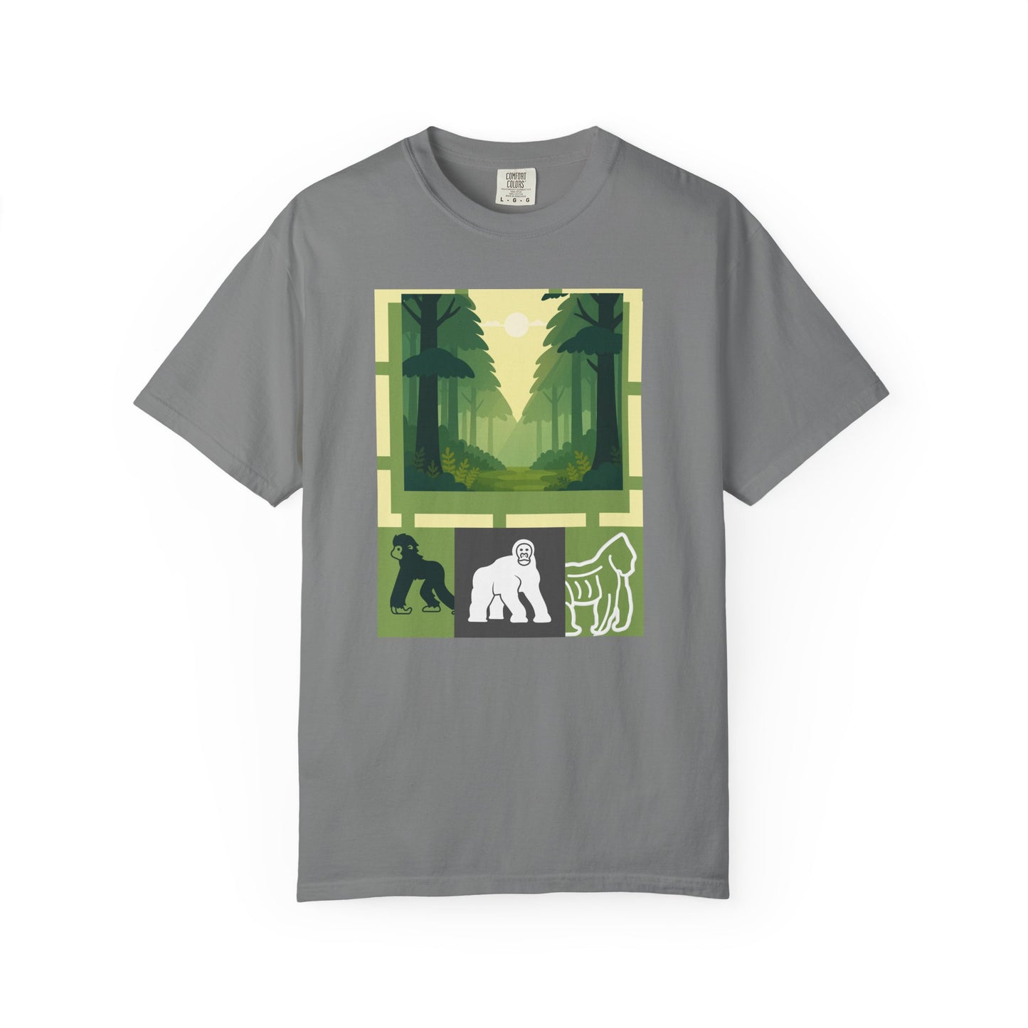 Pepper Sasquatch Forest Graphic T-Shirt Bigfoot Nature Adventure Tee