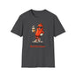 Powered by Bad Decisions Funny Heather Navy T-Shirt
