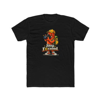 Stay Focused Photographer Black T-Shirt