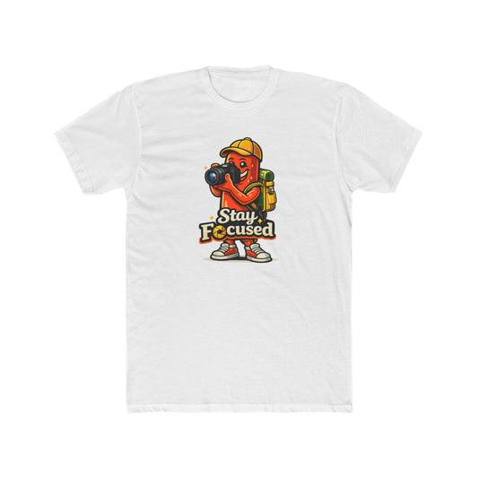 Stay Focused Photographer White T-Shirt