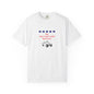 White t-shirt with graphic design No validations Needed
