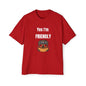 Yes I'm Friendly Dog — Funny Dachshund Sunglasses Red T-Shirt