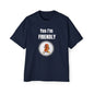 Yes I’m Friendly Hot Dog T-Shirt Navy blue