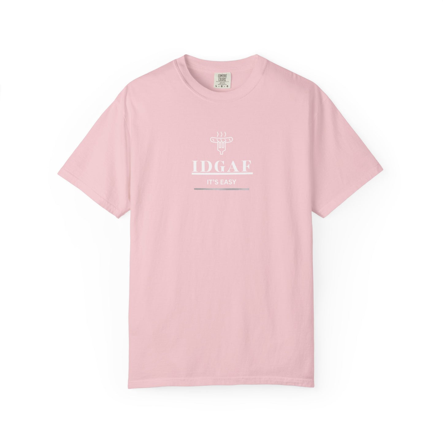 baby pink   T-shirt IDGAF sausage 