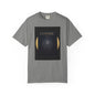 graphite  Cosmic Moon Phase T-Shirt — "COSMIC" Gold Celestial Graphic Tee
