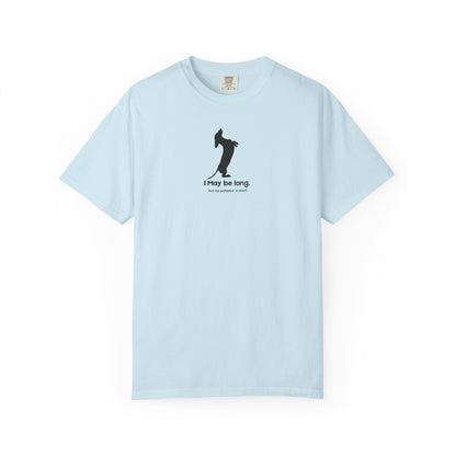  light blue _t-shirt_with_black_I_may_be_long_but_my_patience_is_short