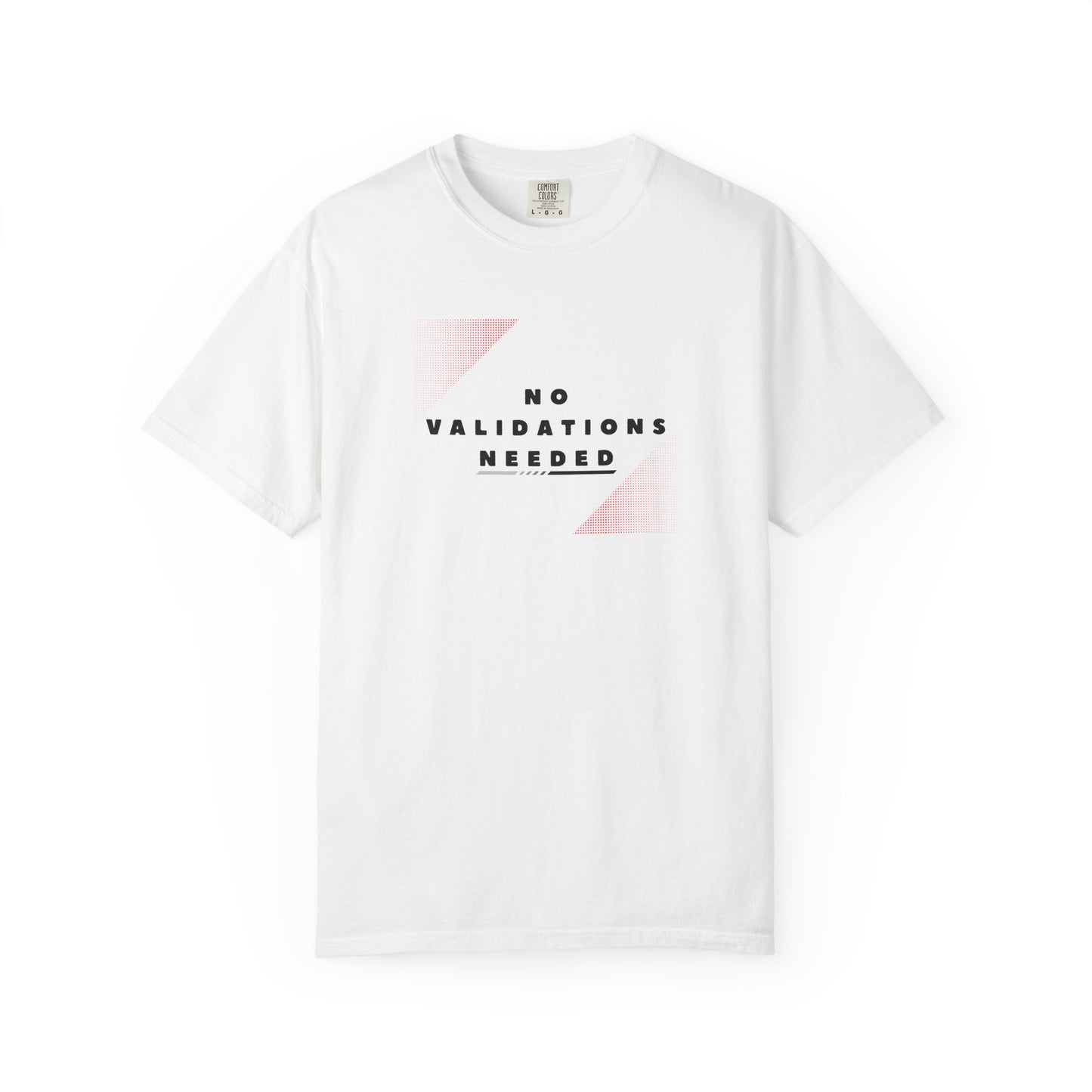 no validations needed white t-shirt 