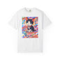 white Cute Kawaii Kitten  T-Shirt Colorful Anime Cat Graphic Tee