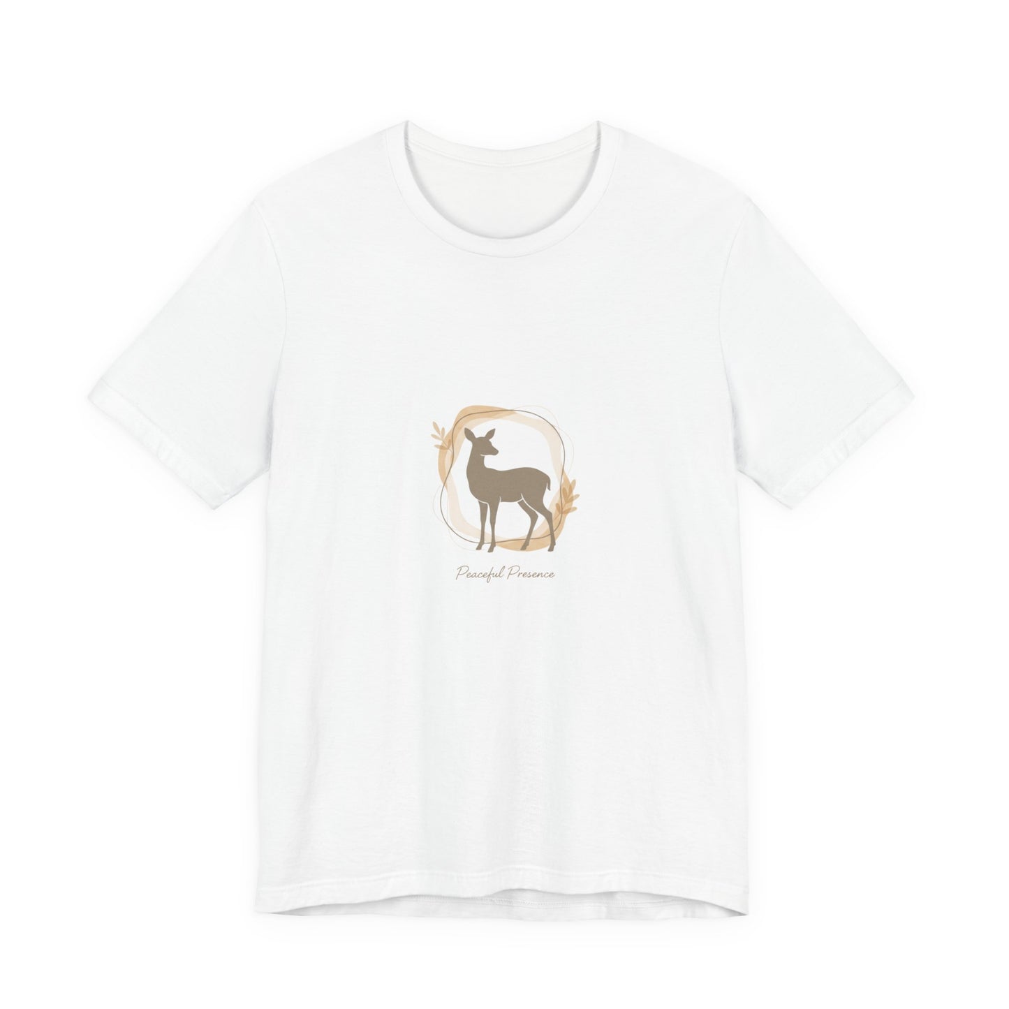 white_Minimal_Deer_Silhouette_Tee_neutral_animal_spots_quiet_nature_pattern