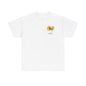 white T-shirt Be humble dachshund